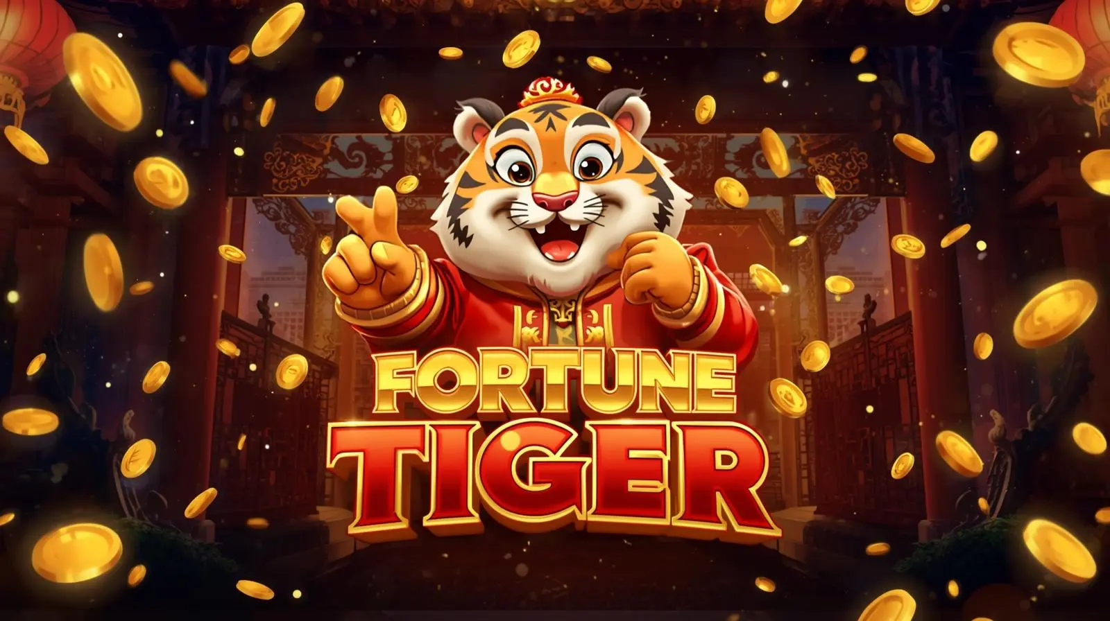 Fortune Tiger slot golden theme background